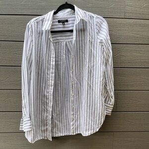 Striped button-up shirt